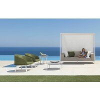 Daybed Cleo Alu without cover white-light grey