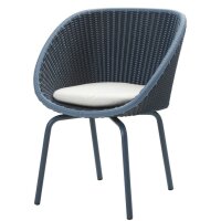 Peacock Chair Midnight/Dusty Blue Light-grey