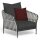 Living Arm Chair Frame Dark Grey C95