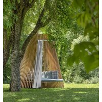 Hut Lounge Daybed Alcova Alluminio/Accoya Holz-inclusive...