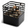 Cube Fire basket Black