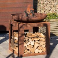 Fire bowl Red Fire Pit Selkil 80 cm