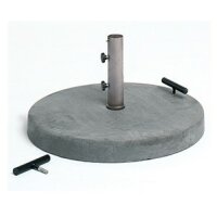 Umbrella base round 75 kg concrete grey