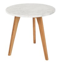 Side Table White Stone