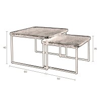 Coffee Table Winston Zweier-Set
