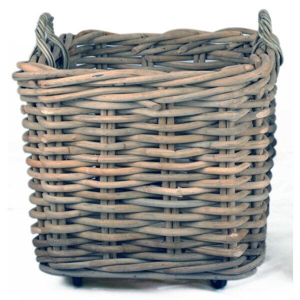 Basket (B) Thick Rattan con Ruote 65x65x60 cm
