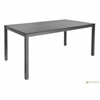 Table Haiti mit HPL Platte Anthrazit 160x90xH75 cm