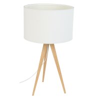 Table Lamp Tripod Wood White