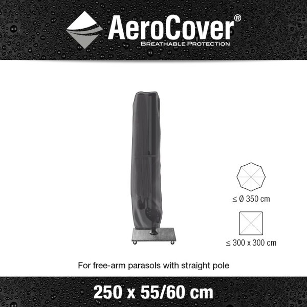 Aero-Cover Parasol Cover for 300x300 + Ø 300 cm