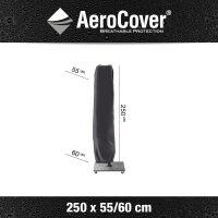 Aero-Cover Parasol Cover for 300x300 + Ø 300 cm