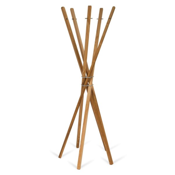 Coat Rack Mary Oak 5 Bars