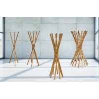 Coat Rack Mary Oak 5 Bars