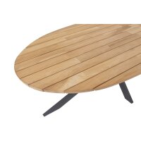 Dining Table Prado Ellipse Teak-steel