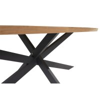 Dining Table Prado Ellipse Teak-steel