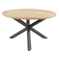 Dining Table Prado Round Teak-Stahl