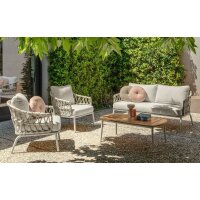 Sofa Set Iris 4 parts Warm white-Castle white