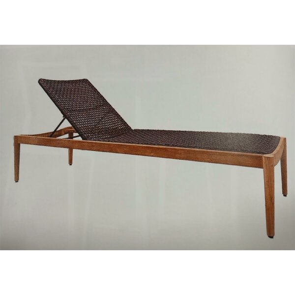 Sun Lounger Pesaro Teak-Rope