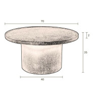 Coffee Table Winston Round Black