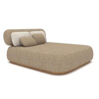 Daybed Bubbly Teak Fabric Sirtori Siesta