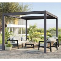 Blind for the 3m side Gazebo Pergola Rosalie Elektric 3x4m Anthracit Aluminium