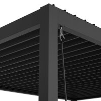 Gazebo Pergola Prima Premium 3,6x4m Anthracit Aluminium