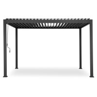 Gazebo Pergola Prima Premium 3,6x4m Anthracit Aluminium