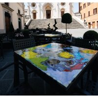 Table Top Lava Stone 80x80 cm