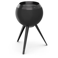 MOON 45 all black Fire Basket with high stand