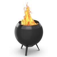 Moon 45 All Black fire bowl with low base