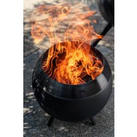 Moon 45 All Black fire bowl with low base