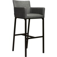Barstool Artus Black Anthracit - Silk black