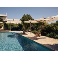 Piazza Alu wood look Class 4 - Ø 250 cm