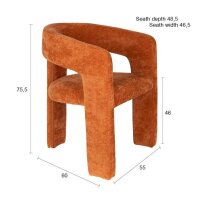 Armchair Valentin Orange