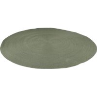 Carpet Outdoor Rund Olive Ø 270 cm