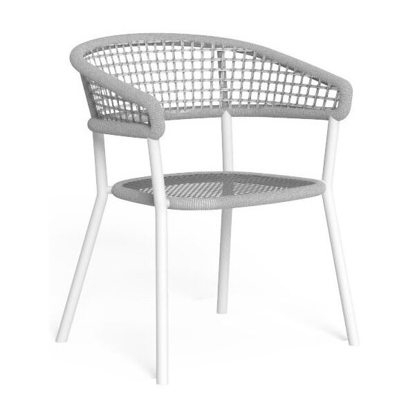 Armchair Moon Alu Dining Chair with armrests