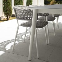 Armchair Moon Alu Dining Chair with armrests