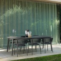Armchair Moon Alu Dining Chair with armrests