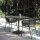 Armchair Moon Alu Dining Chair with armrests