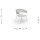 Armchair Moon Alu Dining Chair with armrests