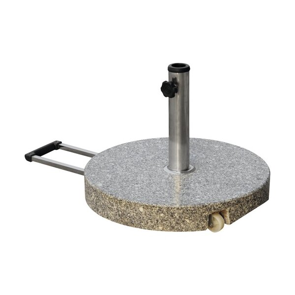 Granite base 40kg in grey round