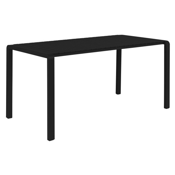 Garden Table Vondel 168,5x87,2x75 cm Black