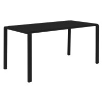 Garden Table Vondel 214x96,7x75 cm Black