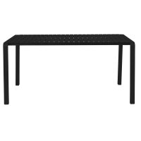 Garden Table Vondel 214x96,7x75 cm Black