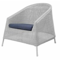 Kingston Lounge Chair Bianco-grigio Sunbrella Grey