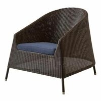 Kingston Lounge Chair White-grey Sunbrella Grey