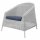 Kingston Lounge Chair Weiß-grau Sunbrella Grey